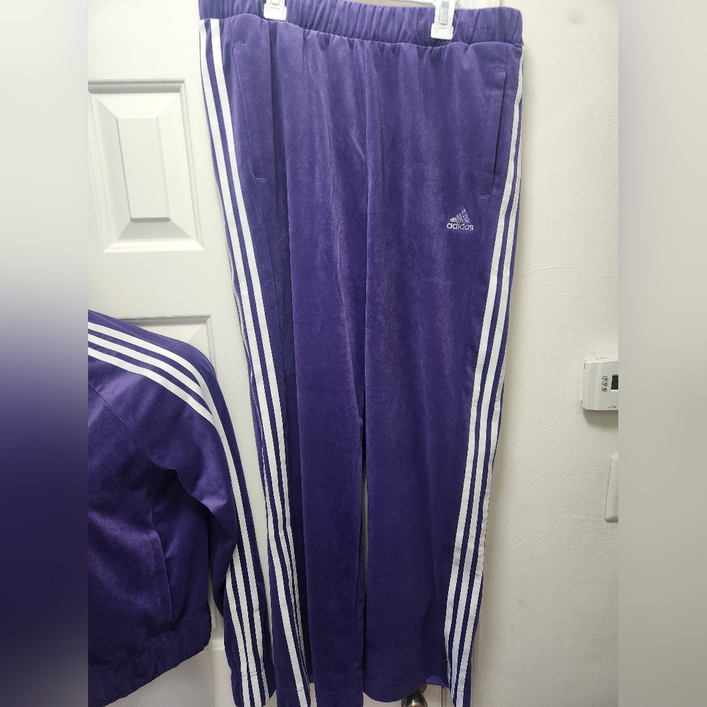 NWT Adidas Y2K Velour Glam Tracksuit Size Large - Picture 5 of 10
